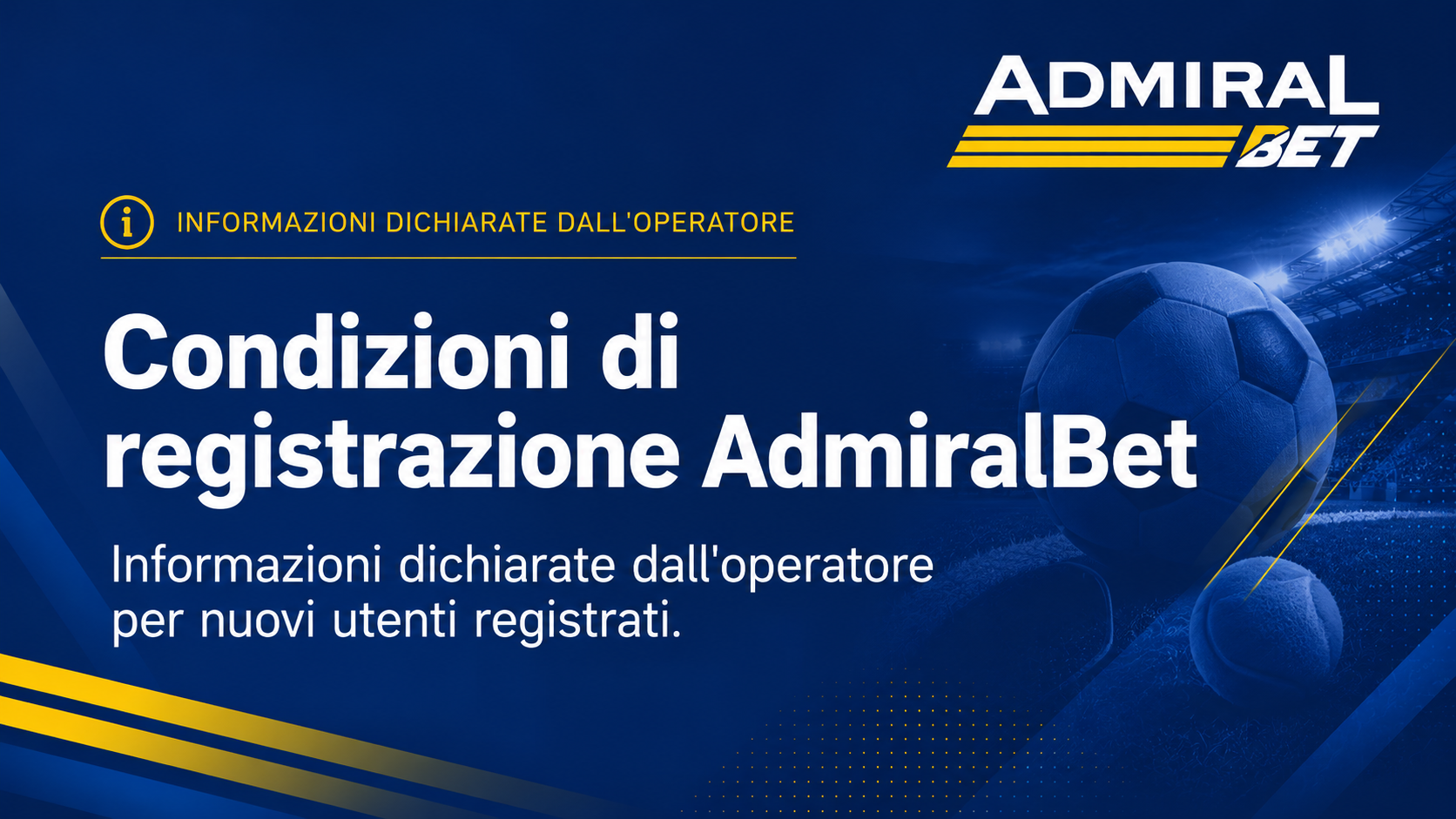 Condizioni di registrazione ADMIRALBET