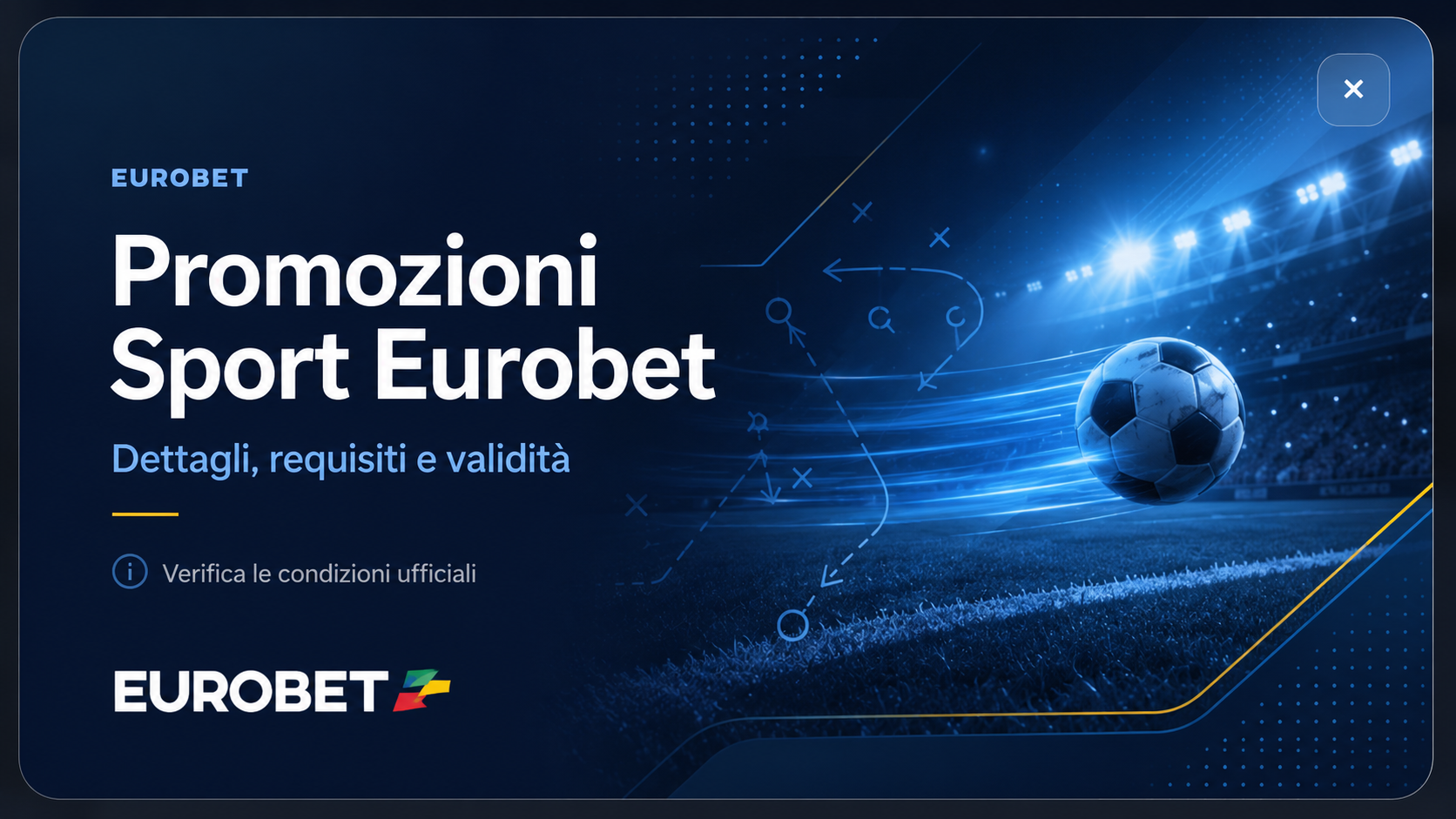 Banner informativo Eurobet per nuovi iscritti