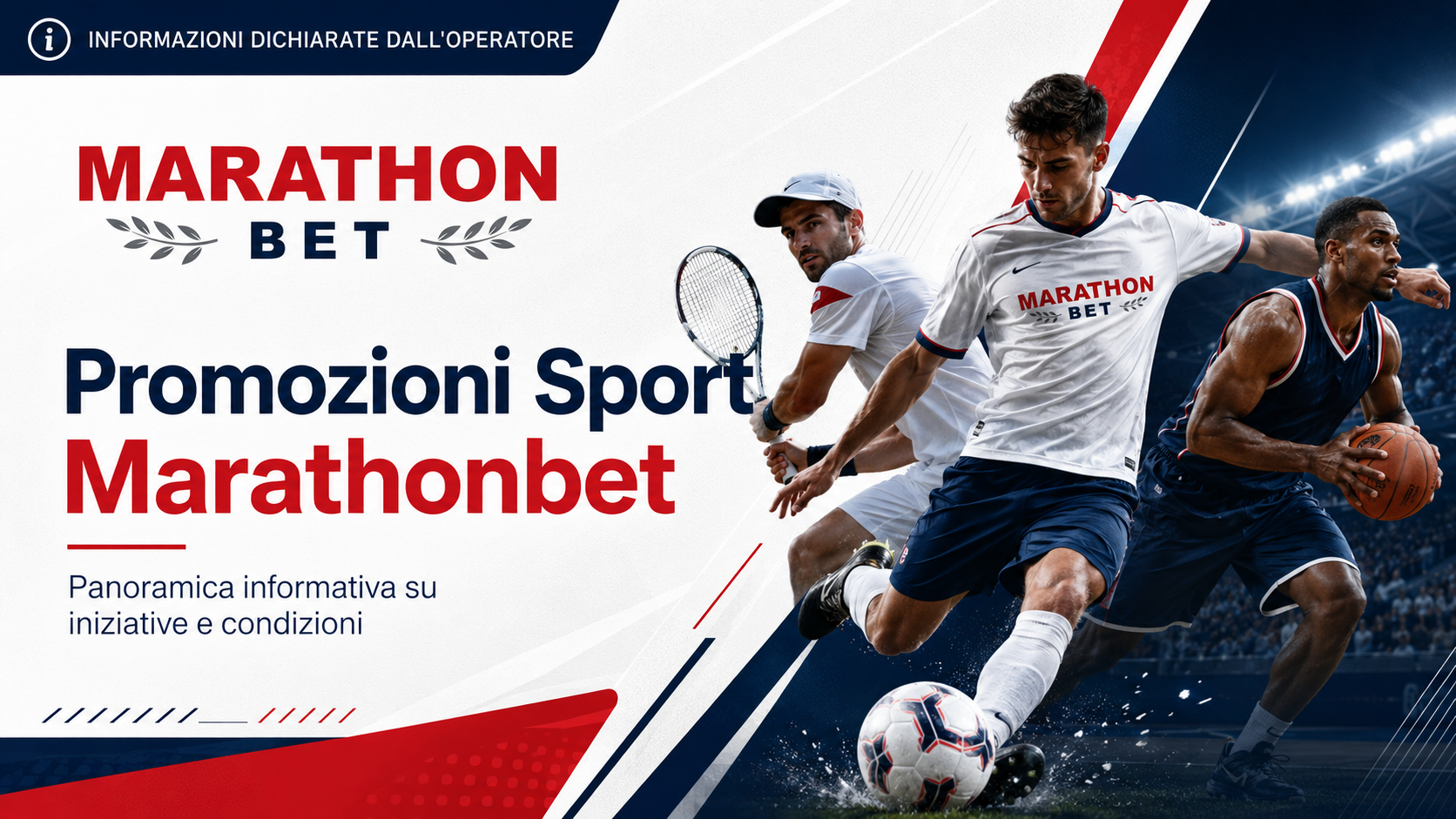 Banner informativo Marathonbet sulle promozioni sportive